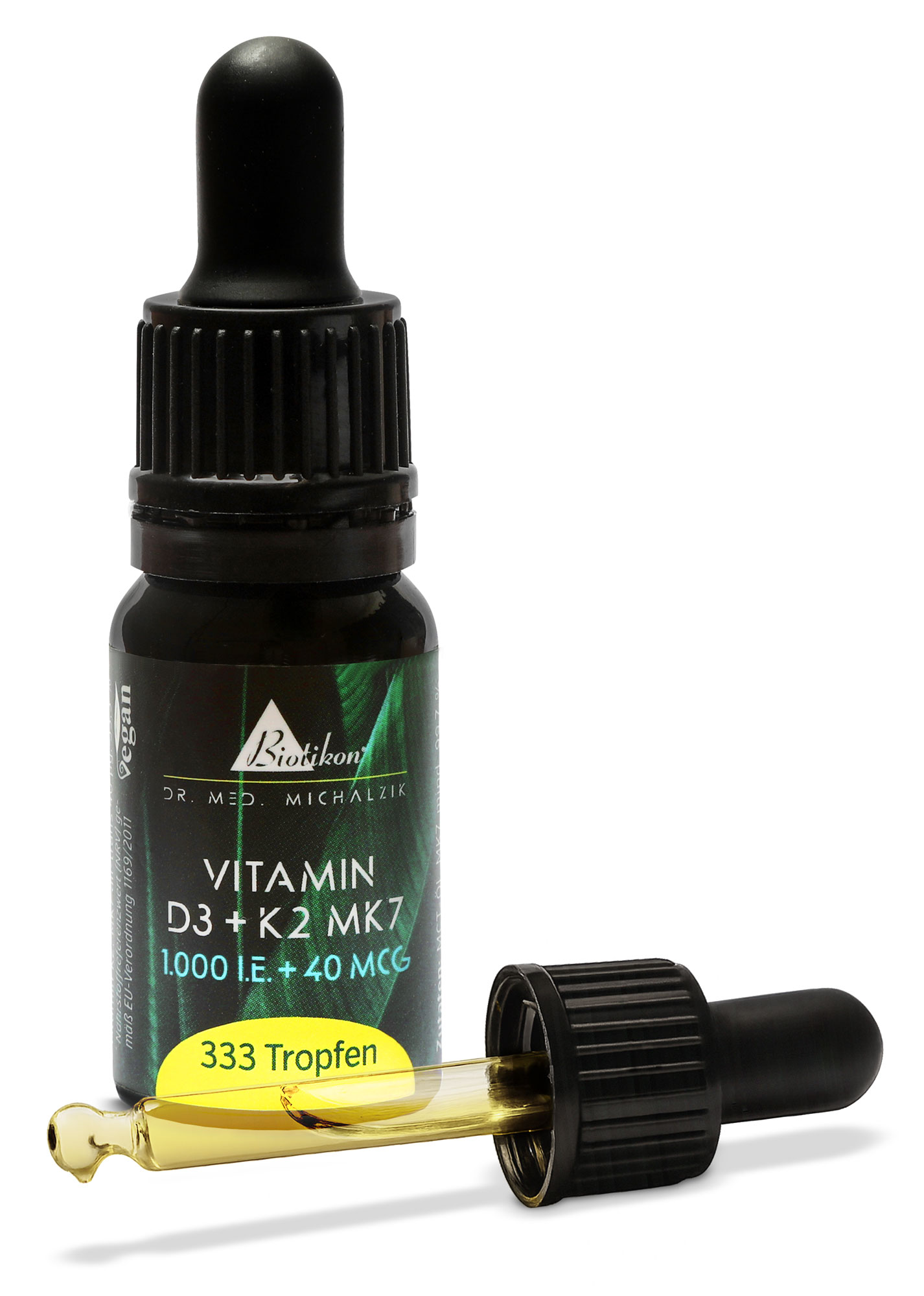 Vitamin D3 + K2 MK7, 1,000 IU + 40 mcg (10 ml)