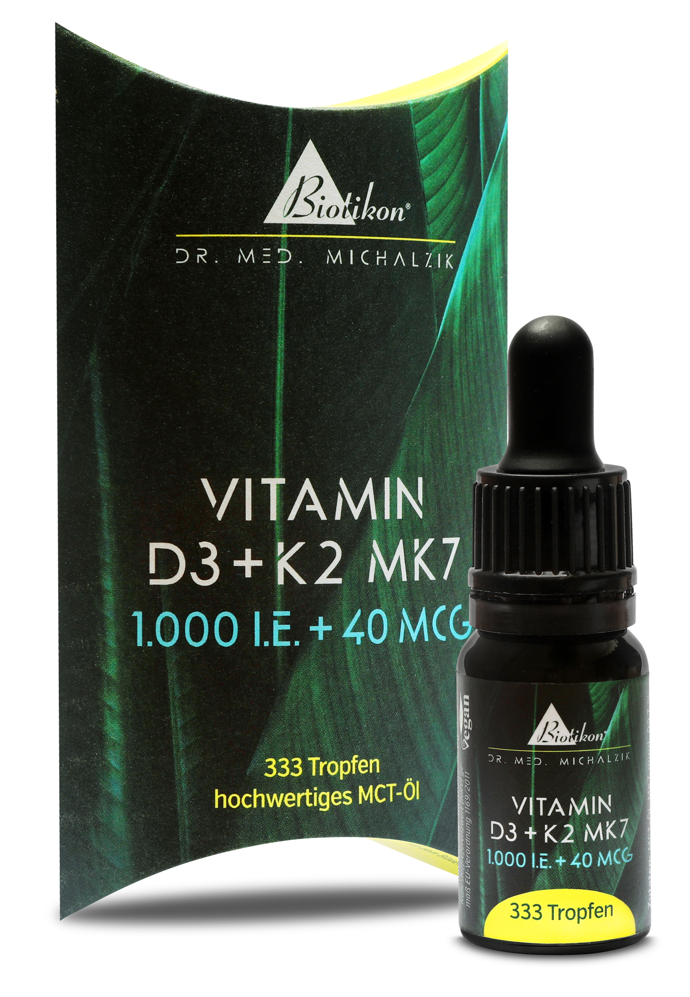 Vitamin D3 + K2 MK7, 1,000 IU + 40 mcg (10 ml)