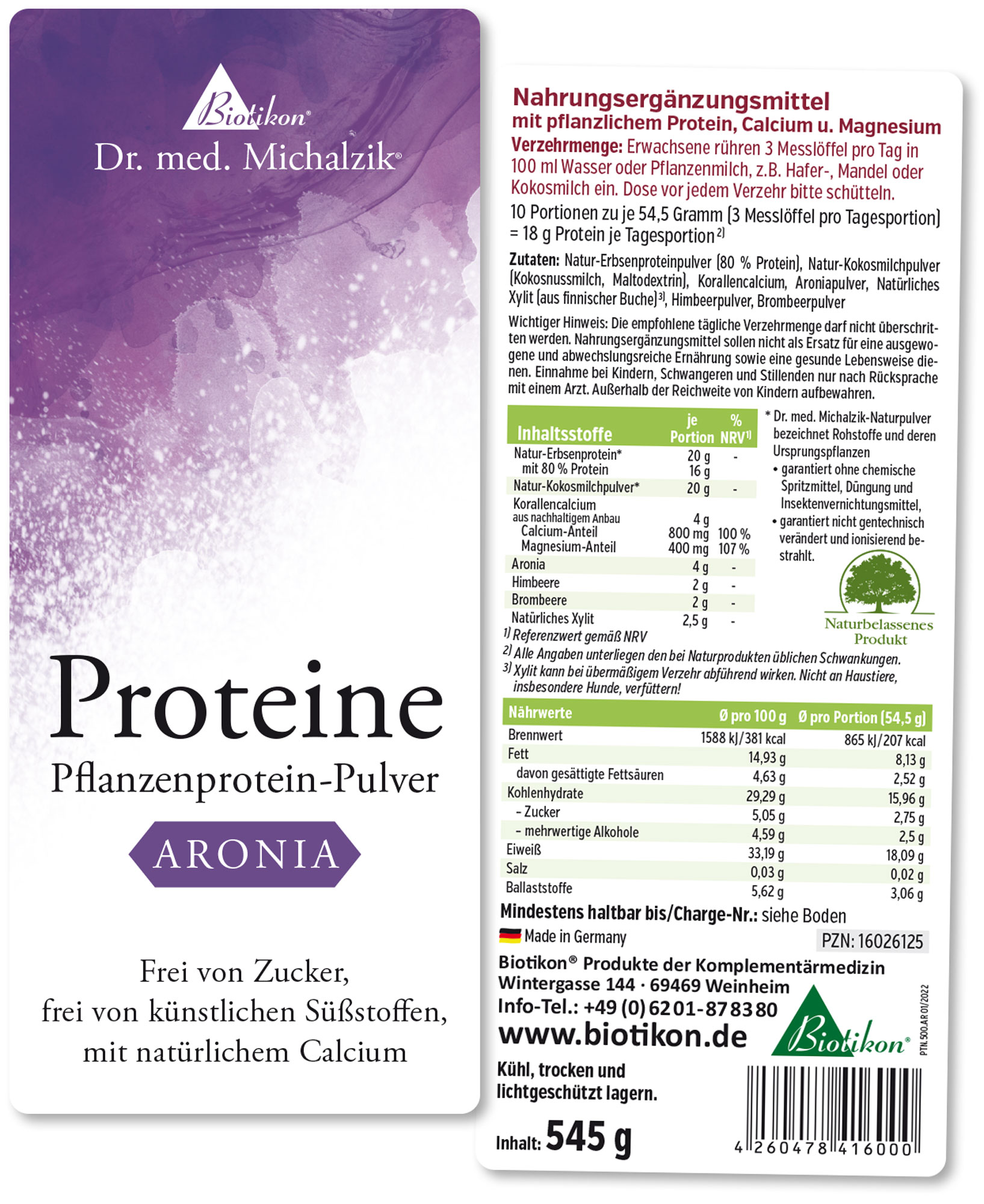 Protein - 3 pack, 2x Cocoa + Aronia