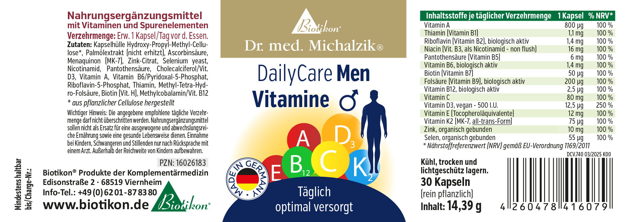 DailyCare Men Multivitamins