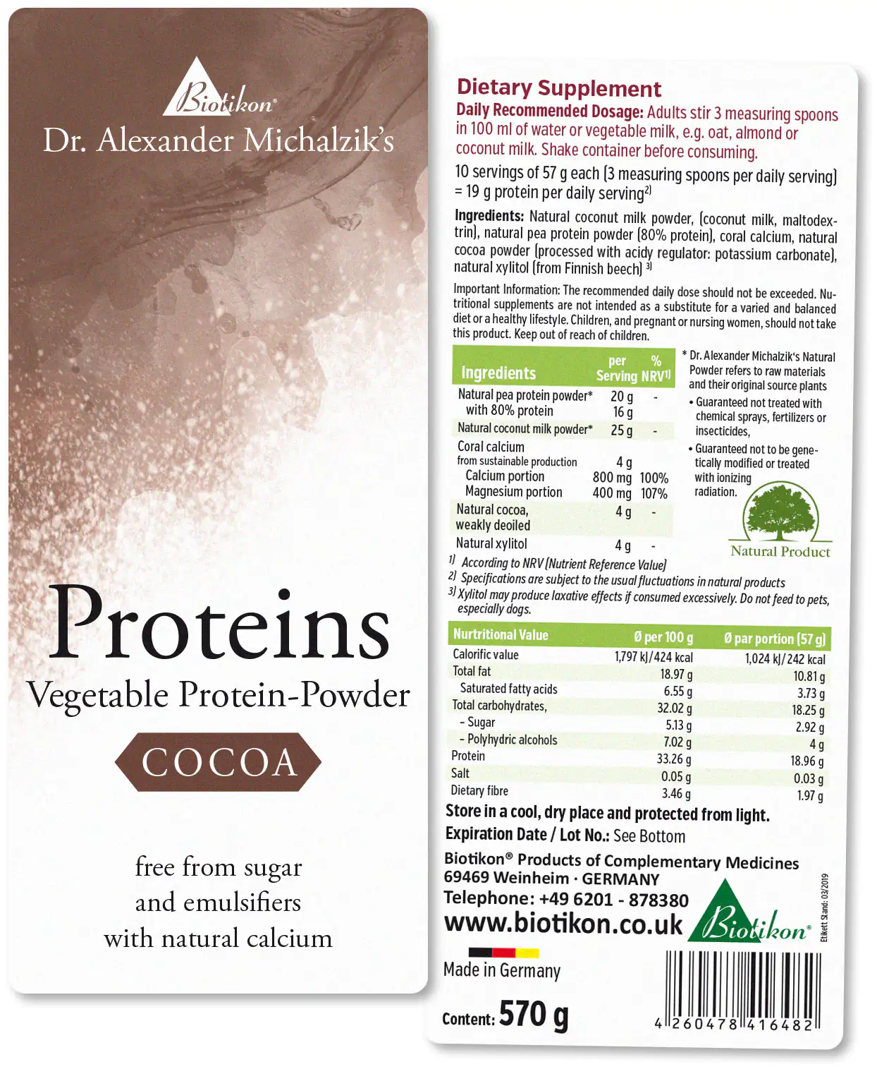 Protein - 3 pack, 2x Coconut + Aronia