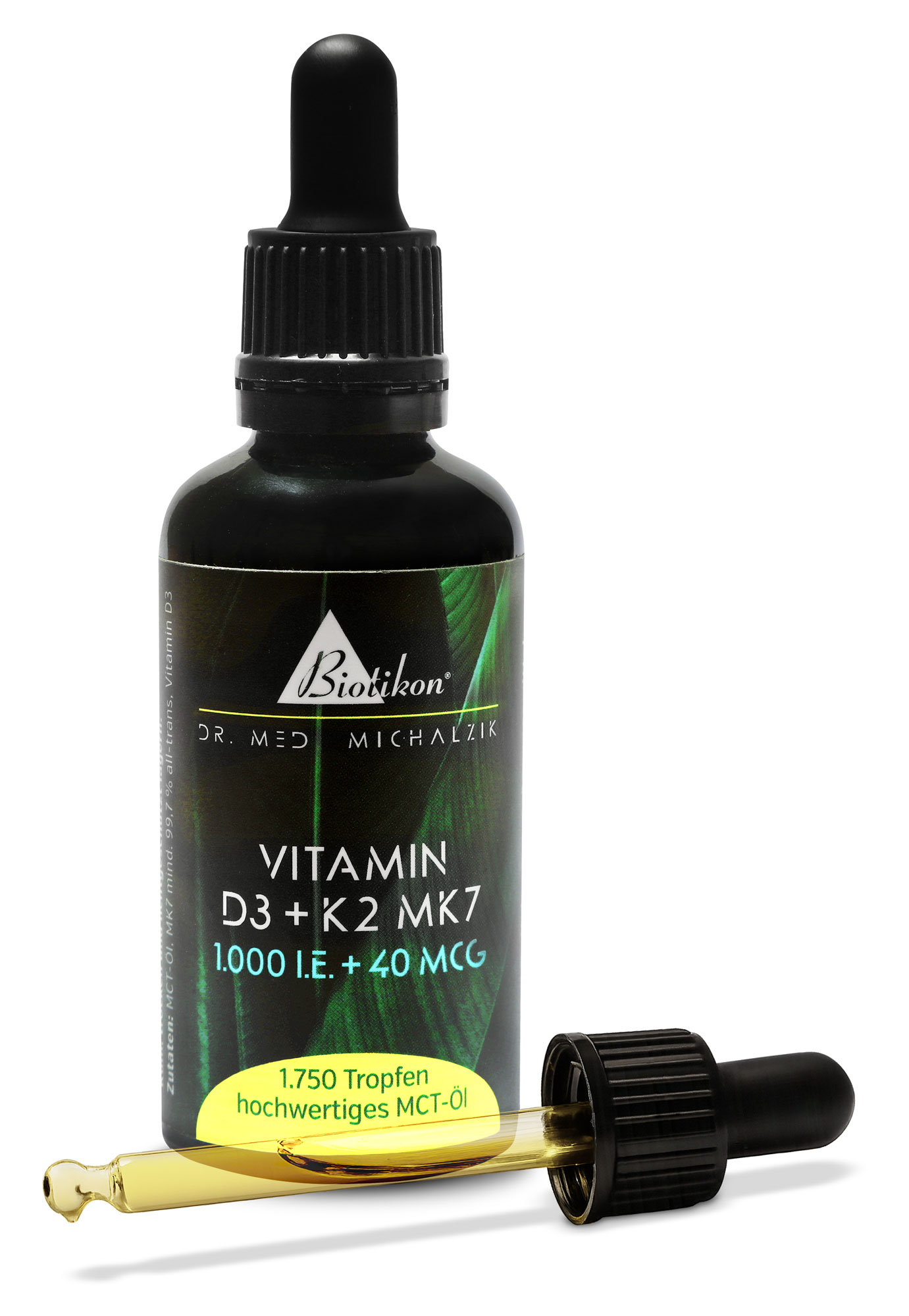 Vitamin D3 + K2 MK7, 1,000 IU + 40 mcg (50 ml)