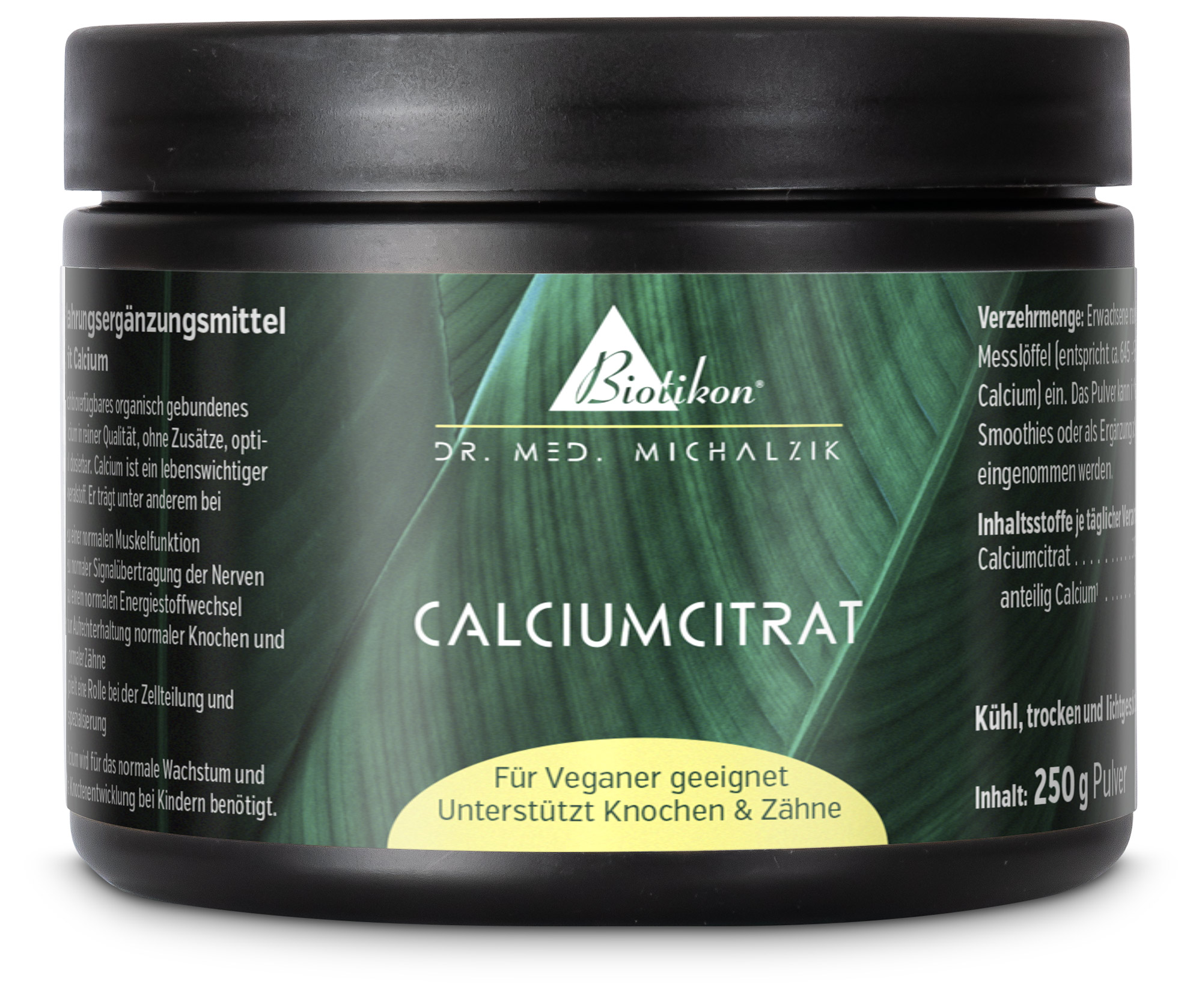 Calcium citrate powder