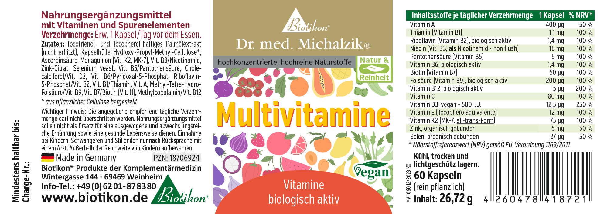 Multivitamins by Dr. med. Michalzik