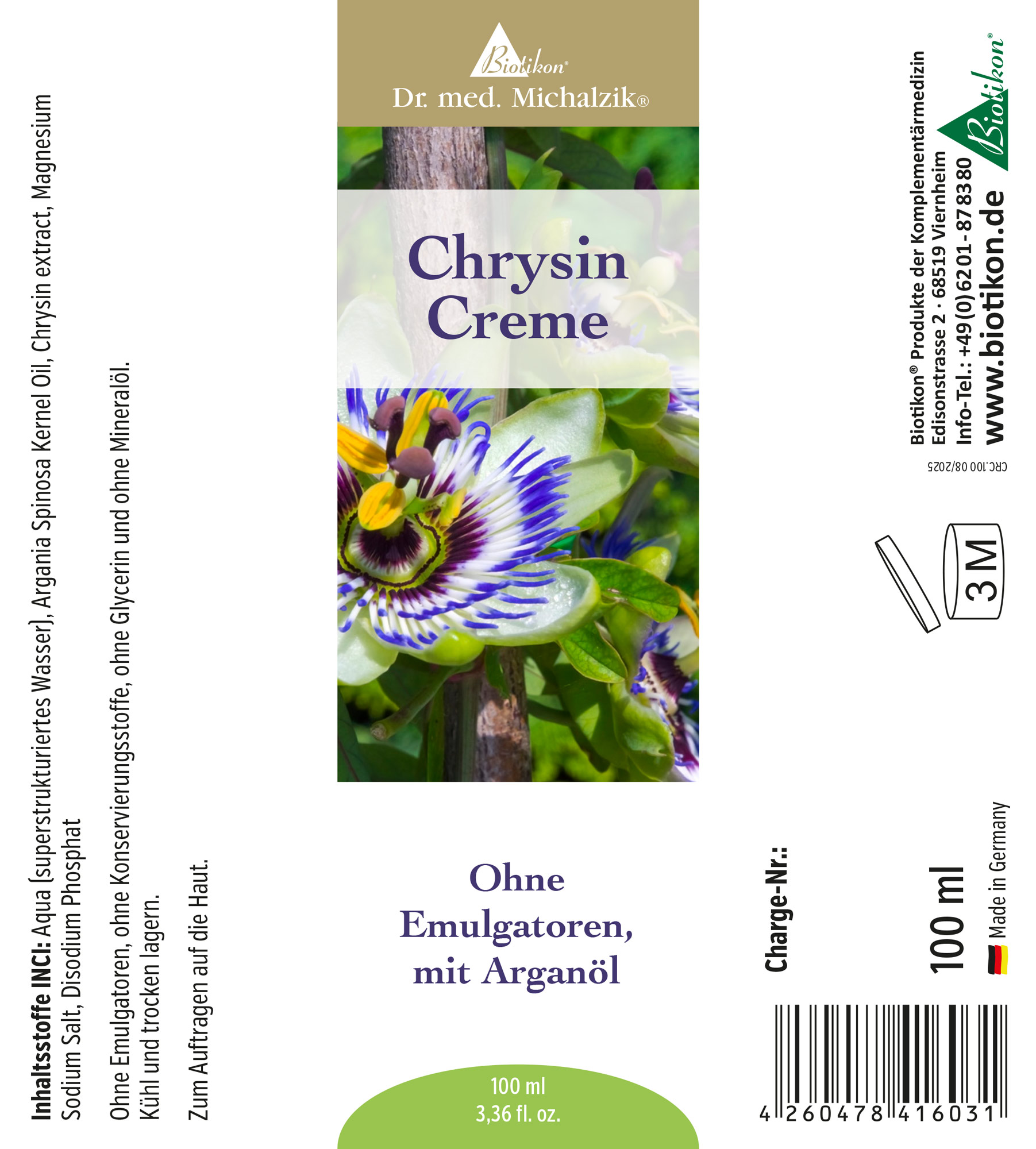 Chrysin Cream